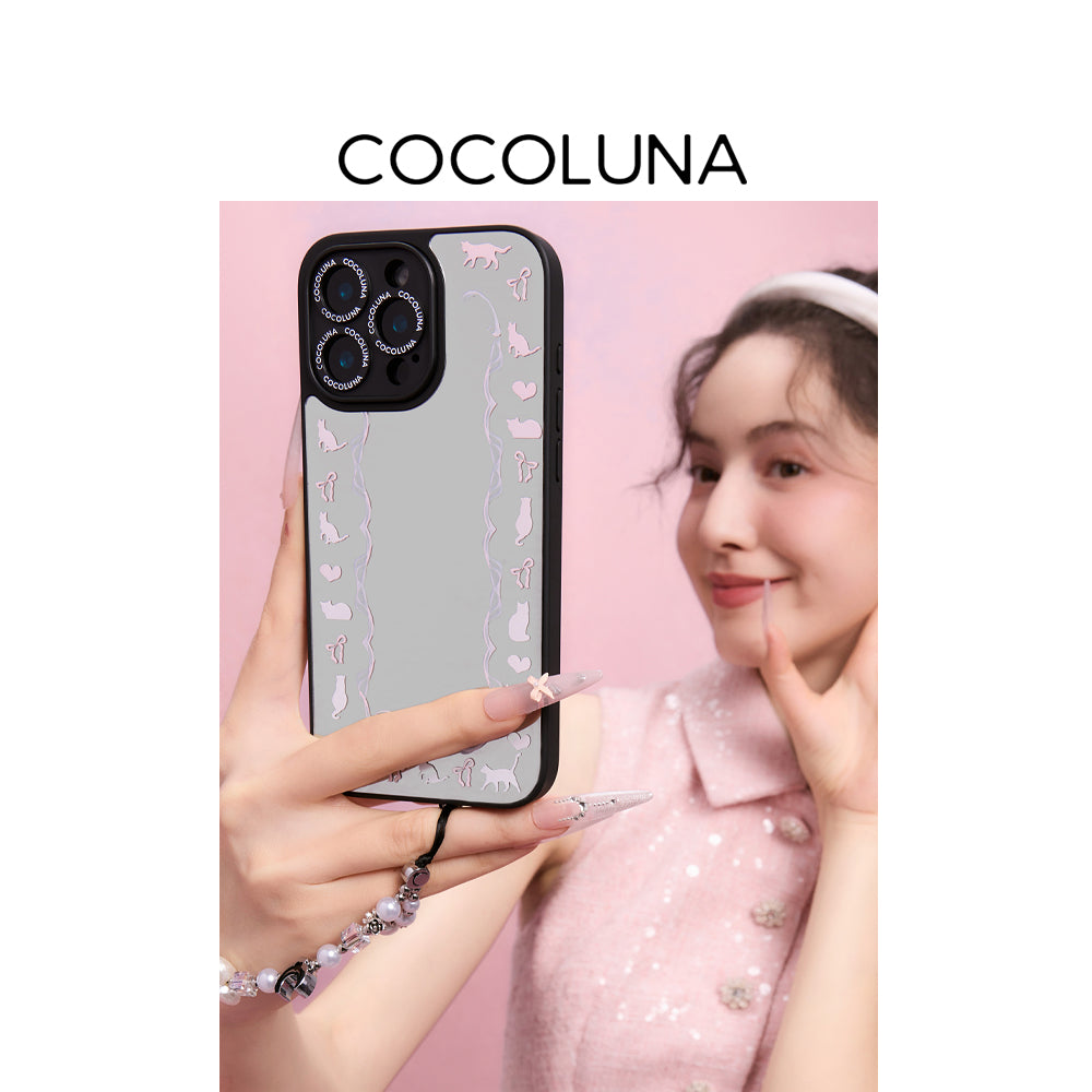 Pink Cat Mirror Magnetic
