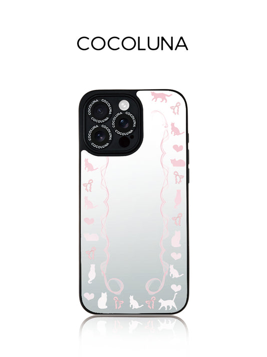 Pink Cat Mirror Magnetic