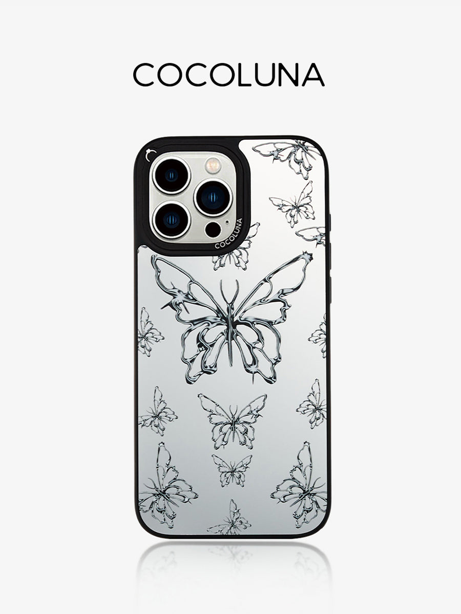 Metal Butterfly Mirror Magnetic