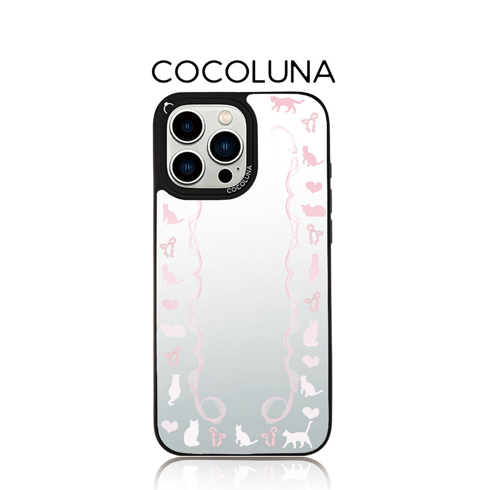 Pink Cat Mirror Magnetic