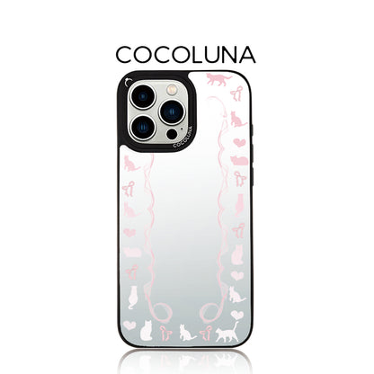 Pink Cat Mirror Magnetic