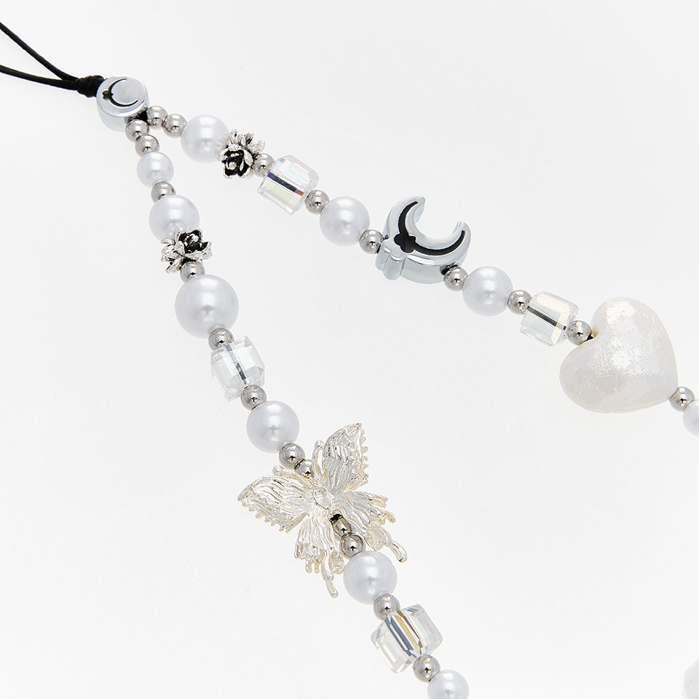 White Moonlight Phone Chain