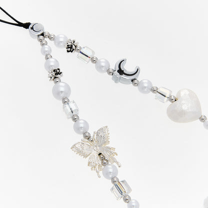 White Moonlight Phone Chain