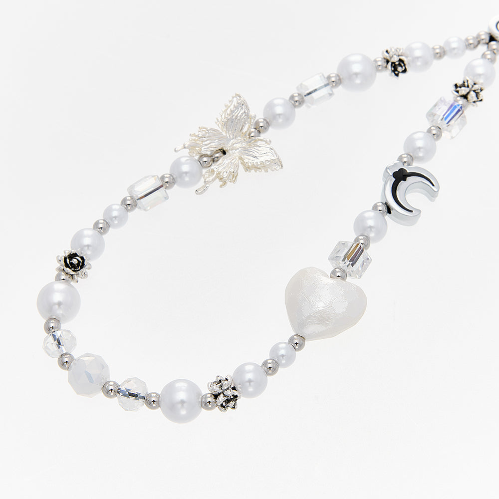 White Moonlight Phone Chain